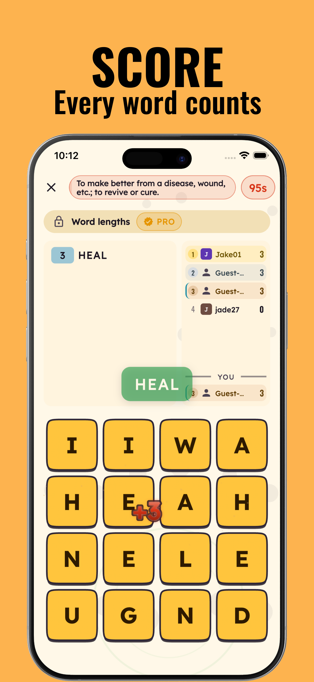 Scoring a word